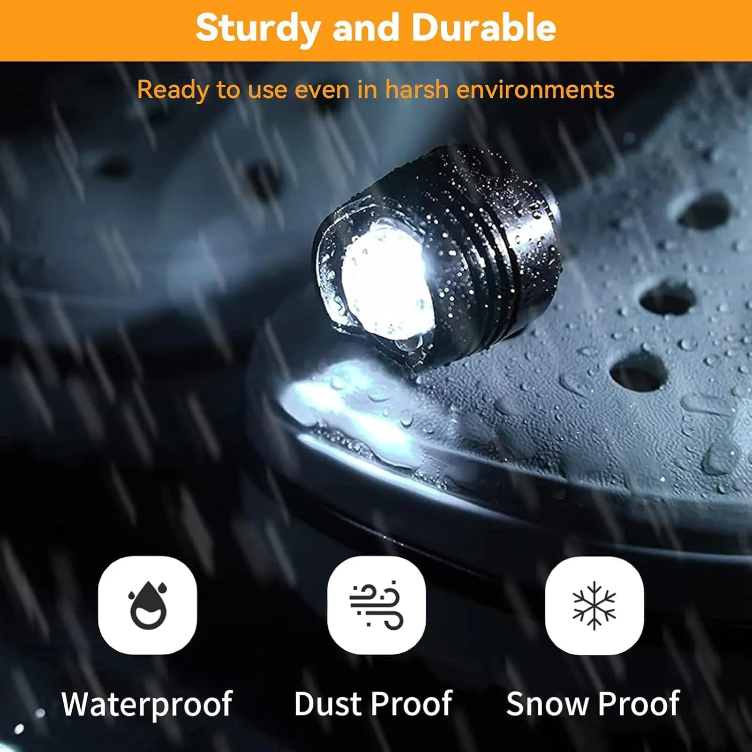 2 Pcs Rechargable Metal Red Headlights for Shoes, Outdoor Waterproof LED Flashlight, Clip on Crock Light Attachment Charm, Accessories for Camping, Cycling, Walking, 3 Light Modes, Last 72 Hour