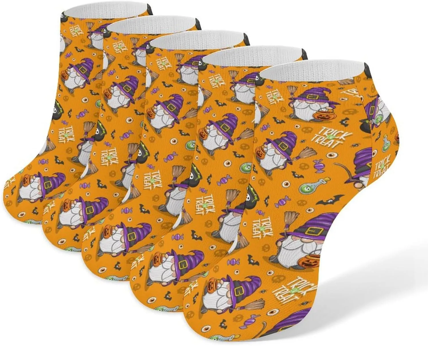 5 Pair Women Ankle Socks, Novelty Casual Low Cut Socks, Ladies & Girls Breathable No Show Socks Funky Gift