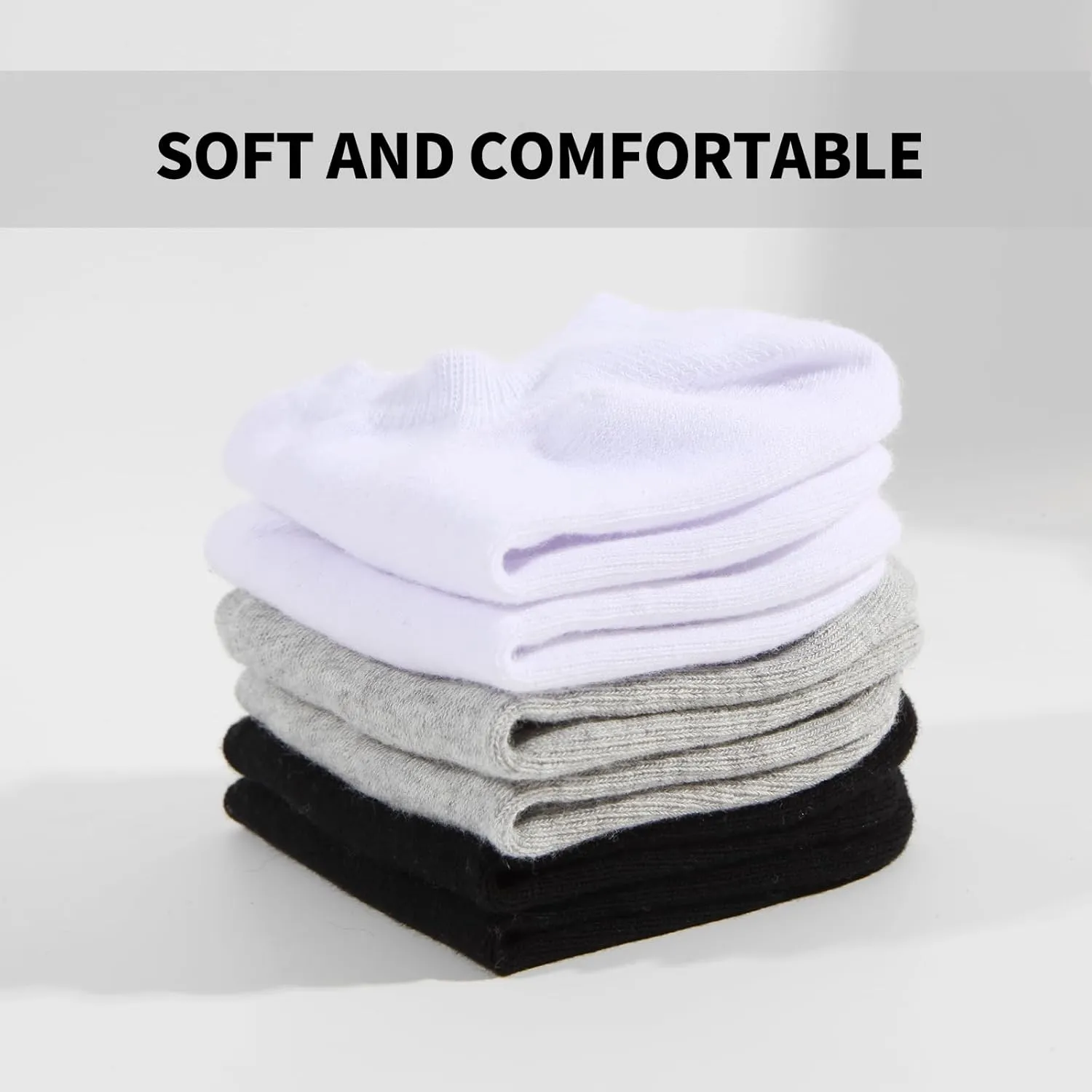 6/10 Pairs Non Slip No Show Socks Womens and Mens Low Cut Invisible Liner Ankle Socks