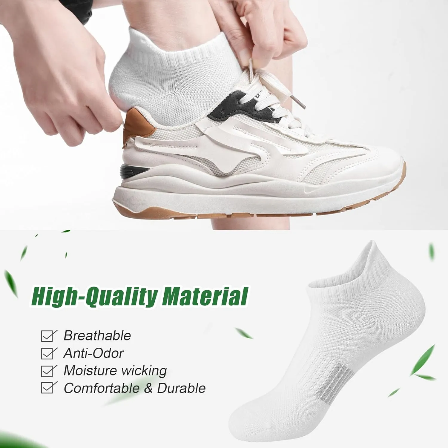 Ankle Socks for Women, Running Athletic Socks Womens Low Cut Ankle No Show Socks 6 Pairs for Women Socks