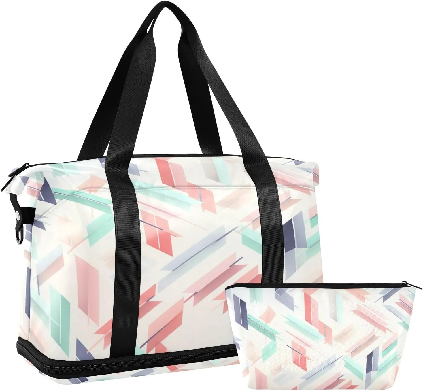 Arrows Pattern Sports Gym Bag,Travel Duffel bag with Wet Pocket & Shoes Compartment Lightweight Waterproof Overnight Bag for Men Women