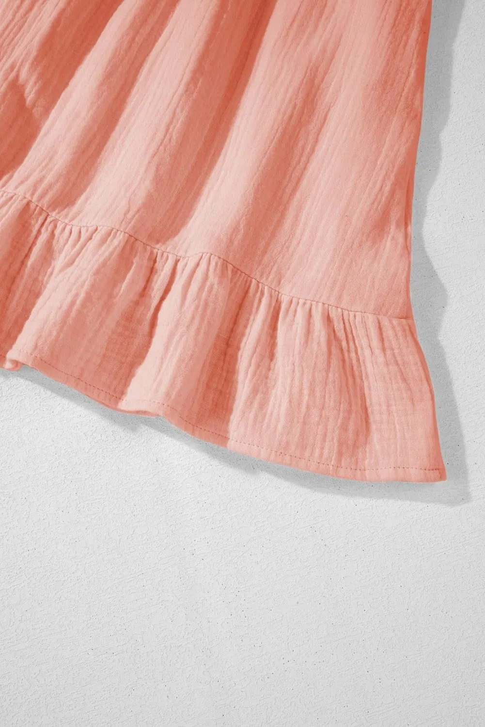 blibean Teen Girls Cotton Dress Smocked Sundress with Pocket 6-15 Years