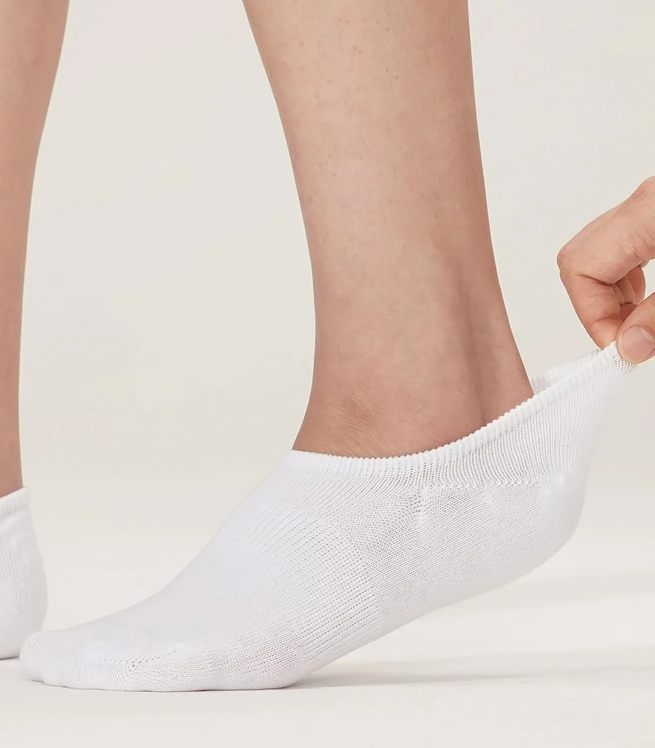 Breslatte 6pairs No Show Socks Womens Men Non-slip Soft Cotton Invisible Socks for Women Daily Sport