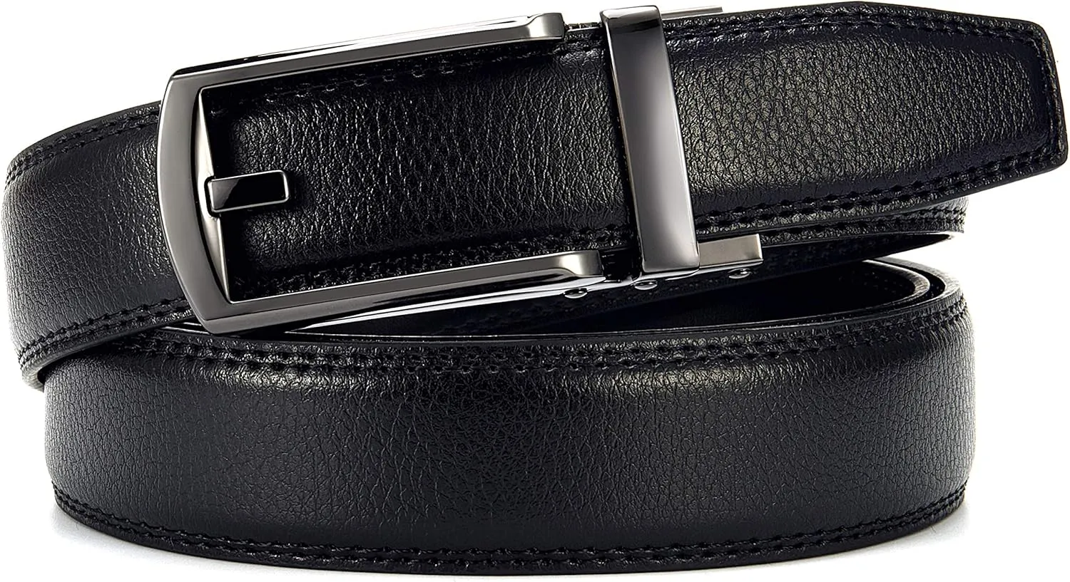 CHAOREN Mens Dress Belt - Ratchet Belt Leather 1 1/4" Comfort Click - Perfect Companion to Mens Dress Shoes