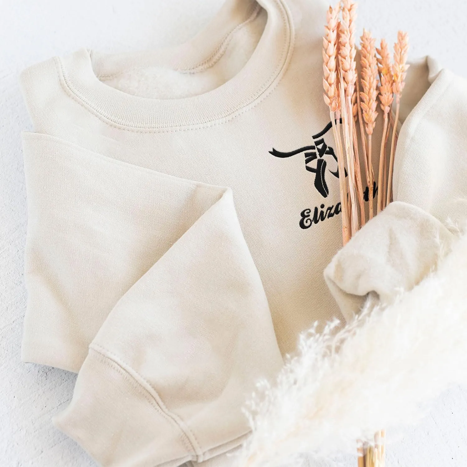Custom Ballet Embroidered Sweatshirt for Women and Girls Ballerina Funny Dance Shoes Gift Cool Dancer Toe Dancing Sport Shirt