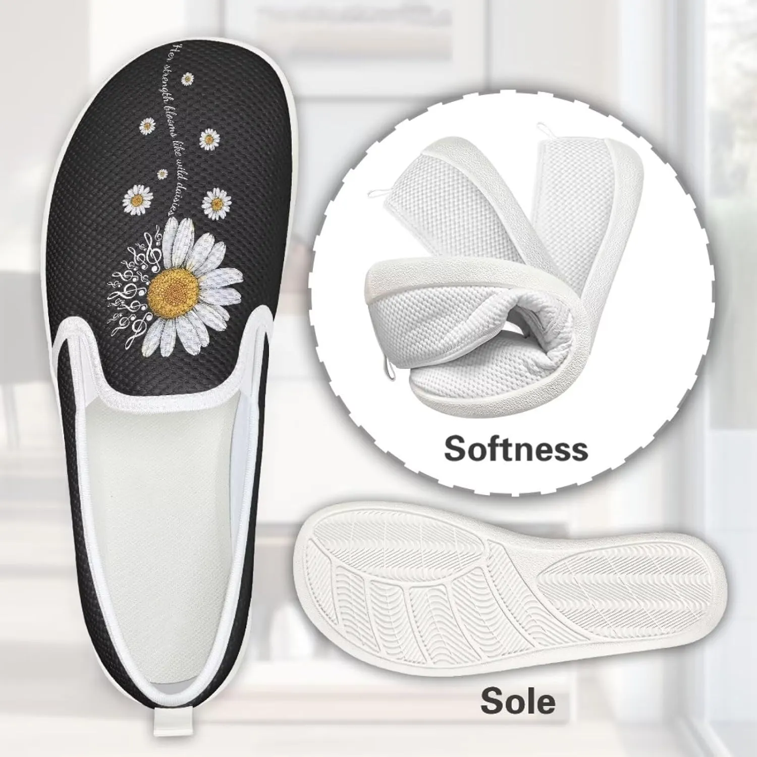 Fashion Sneakers for Women Shoes Lightweight Walking Casual Slip Ons Comfortable Art Painted Soft Athletic Travel Shoes for Ladies Sea Serise US Size 6-11