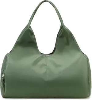 forestfish Yoga Gym Bag for Women with Shoes Compartment & Wet Dry Storage Pockets Lightweight Duffel Bag, Army Green