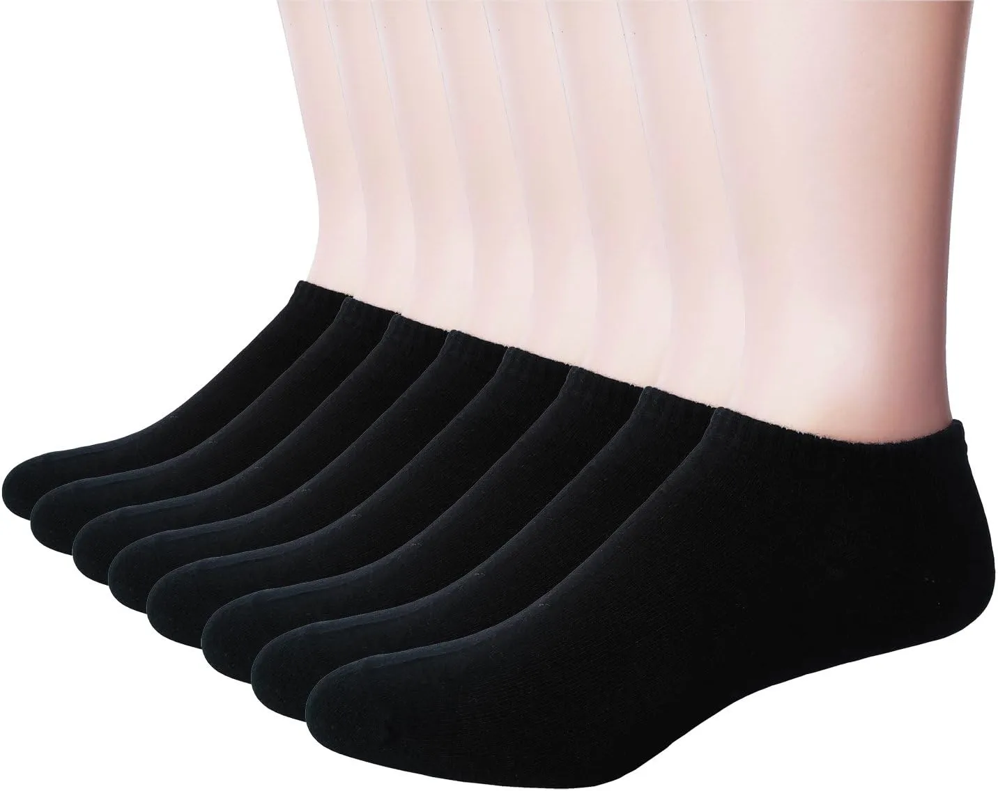 FORMEU Women's Ankle Socks 6/8 Pairs Low Cut Cotton Classic Casual Socks Slim-fit Non Slip Moisture Wicking Short Socks
