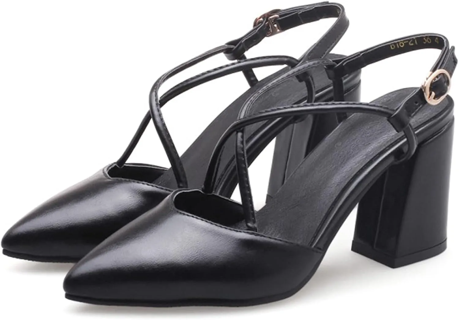 Gicoiz Pointed Toe Heels Women Formal Block Heels Sandals
