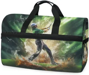Golf 1 Travel Duffel Bag Luggage Sports Gym Bags With Shoes Compartment Large Capacity Lightweight Duffle Bag For Men Women