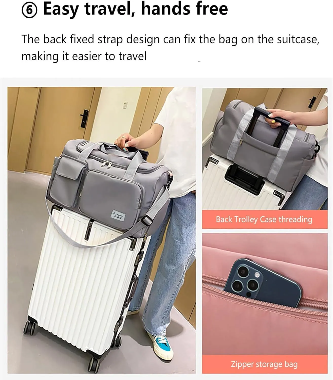 Gym Bag for Men with Shoes Compartment,28L Duffel Bag Men,Durable Duffle Bag for Yoga Travel Workout Sports