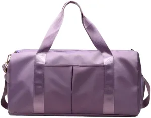 Gym Bag for Women with Wet Pocket & Shoes Compartment Waterproof Shoulder Weekender Bag Swim Sports Travel Gym Bag