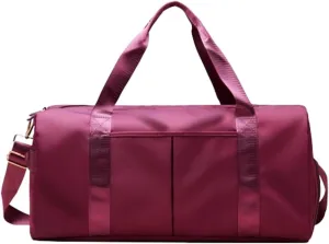Gym Bag for Women with Wet Pocket & Shoes Compartment Waterproof Shoulder Weekender Bag Swim Sports Travel Gym Bag