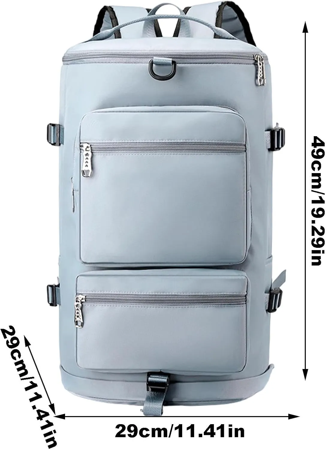 Gym Bag Women Men with Shoes Compartment & Wet Pocket Travel Duffel Bag Gym Backpack Waterproof Weekender Overnight Backpack