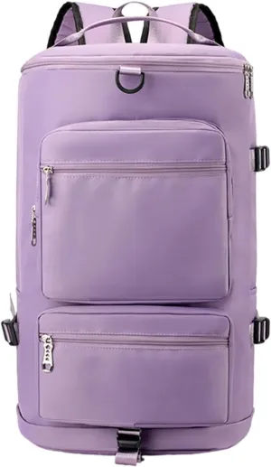 Gym Bag Women Men with Shoes Compartment & Wet Pocket Travel Duffel Bag Gym Backpack Waterproof Weekender Overnight Backpack