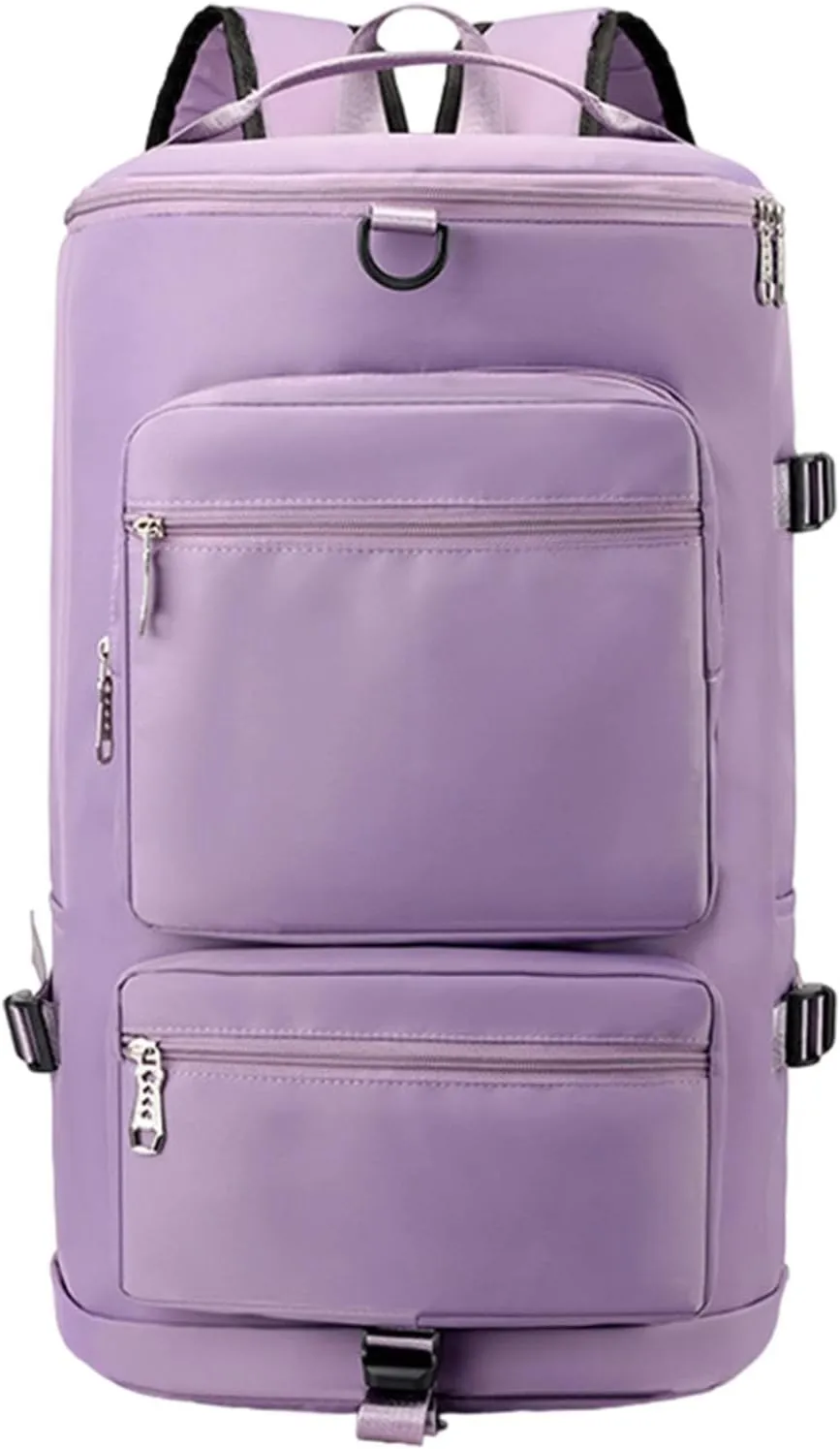 Gym Bag Women Men with Shoes Compartment & Wet Pocket Travel Duffel Bag Gym Backpack Waterproof Weekender Overnight Backpack