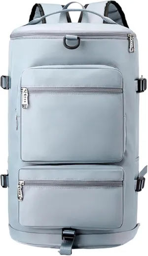 Gym Bag Women Men with Shoes Compartment & Wet Pocket Travel Duffel Bag Gym Backpack Waterproof Weekender Overnight Backpack
