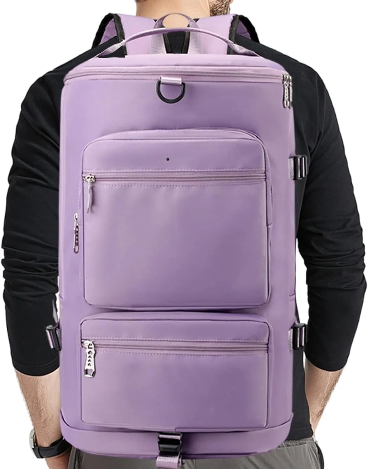 Gym Bag Women Men with Shoes Compartment & Wet Pocket Travel Duffel Bag Gym Backpack Waterproof Weekender Overnight Backpack