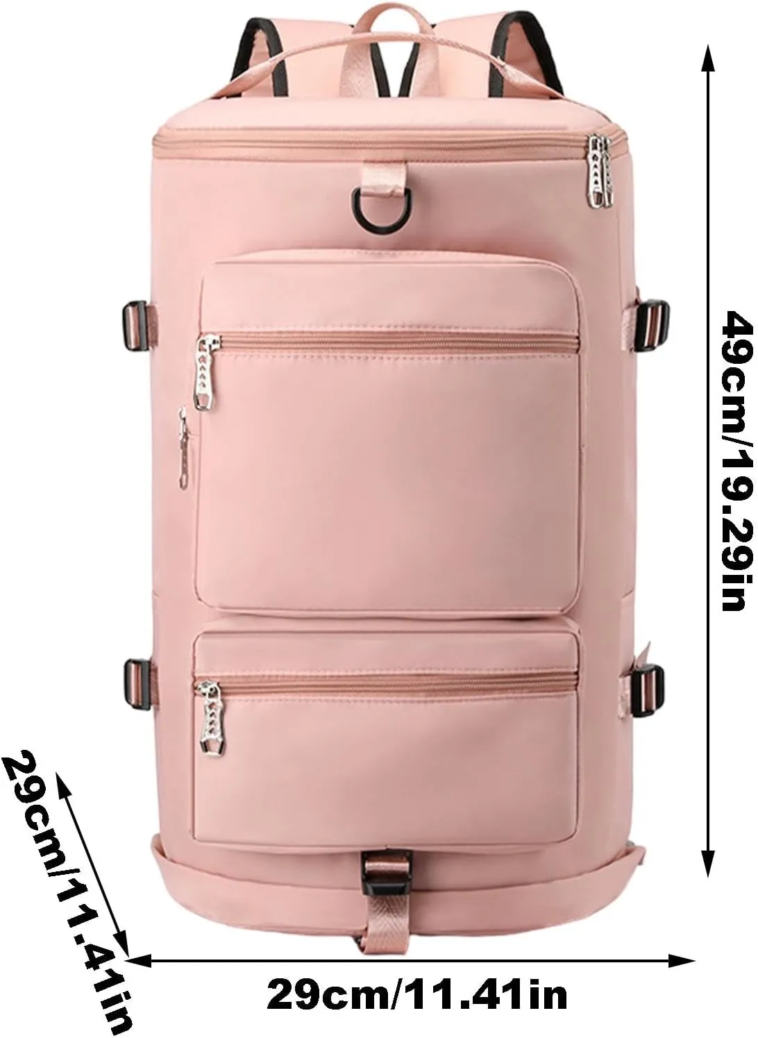 Gym Bag Women Men with Shoes Compartment & Wet Pocket Travel Duffel Bag Gym Backpack Waterproof Weekender Overnight Backpack