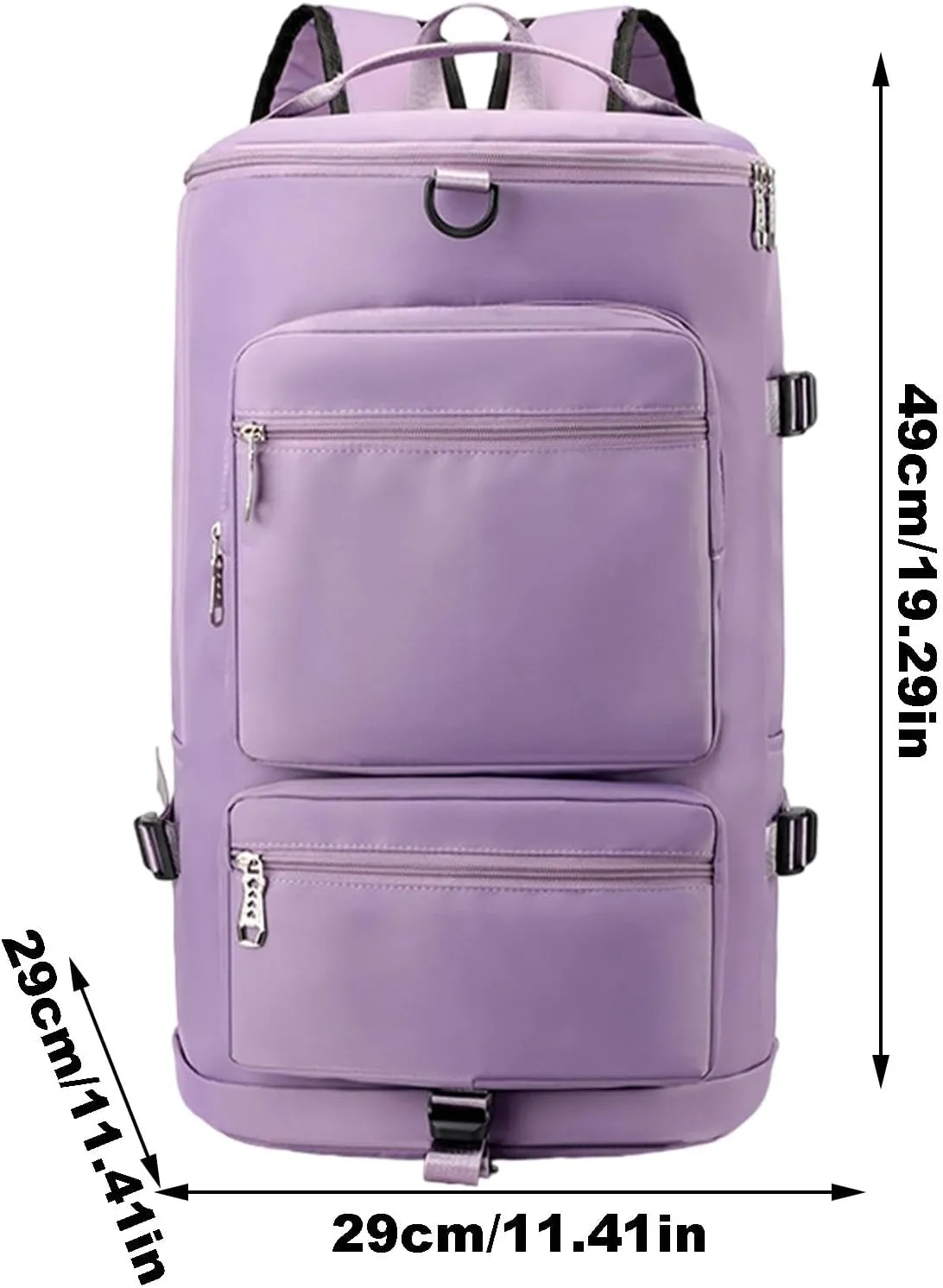 Gym Bag Women Men with Shoes Compartment & Wet Pocket Travel Duffel Bag Gym Backpack Waterproof Weekender Overnight Backpack