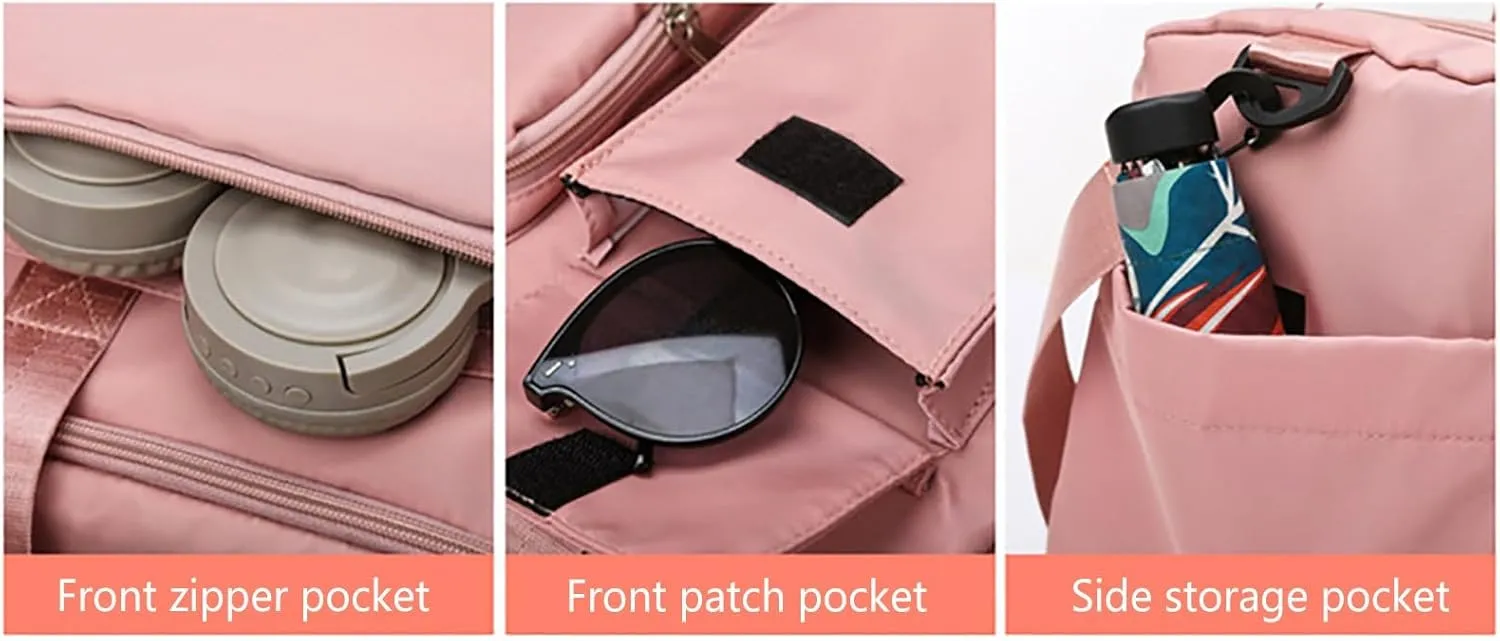 Gym Bag Women with Shoes Compartment,28L Duffel Bag Men,Waterproof Gym Duffle Bag for Travel Workout Sports Yoga