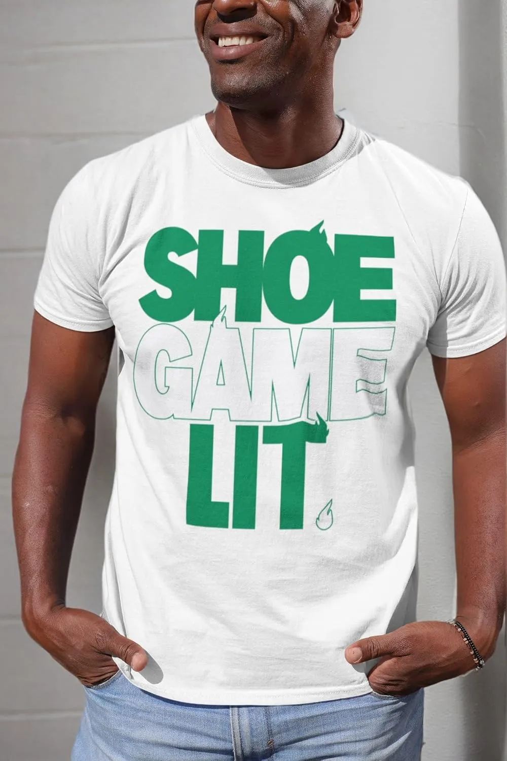 Jordan 2 Retro Lucky Green Shirt to Match Green/White Shoes, Men's Tee to Match Jordan 2 Lucky Green