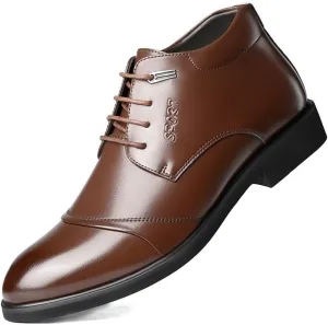 Men's Business Formal Modern Oxfords Breathable Men Comfort Hand Stitched Business Formal Derby Shoes
