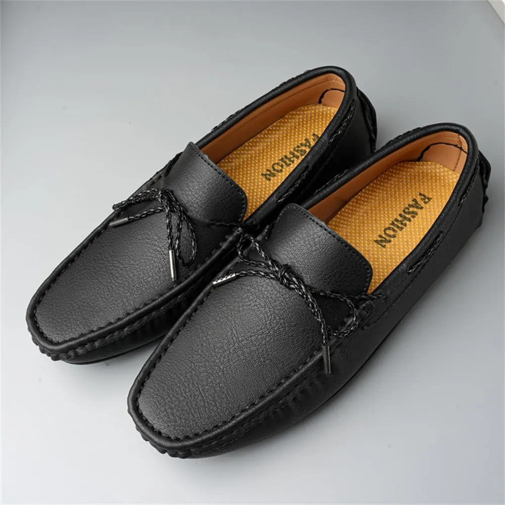 Men's Genuine Leather Loafers Fashion Slip on Casual Shoes Comfort Soft Driving Shoes for Men