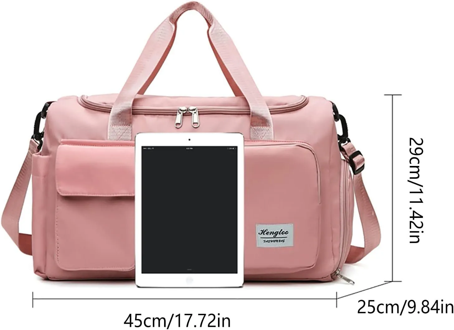 Mens Gym Bag with Shoes Compartment,28L Travel Duffel Bags for Women,Duffle Bag for Yoga Workout Sports Travel