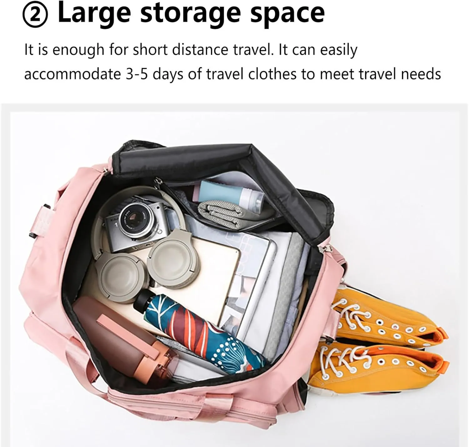Mens Gym Bag with Shoes Compartment,28L Travel Duffel Bags for Women,Duffle Bag for Yoga Workout Sports Travel