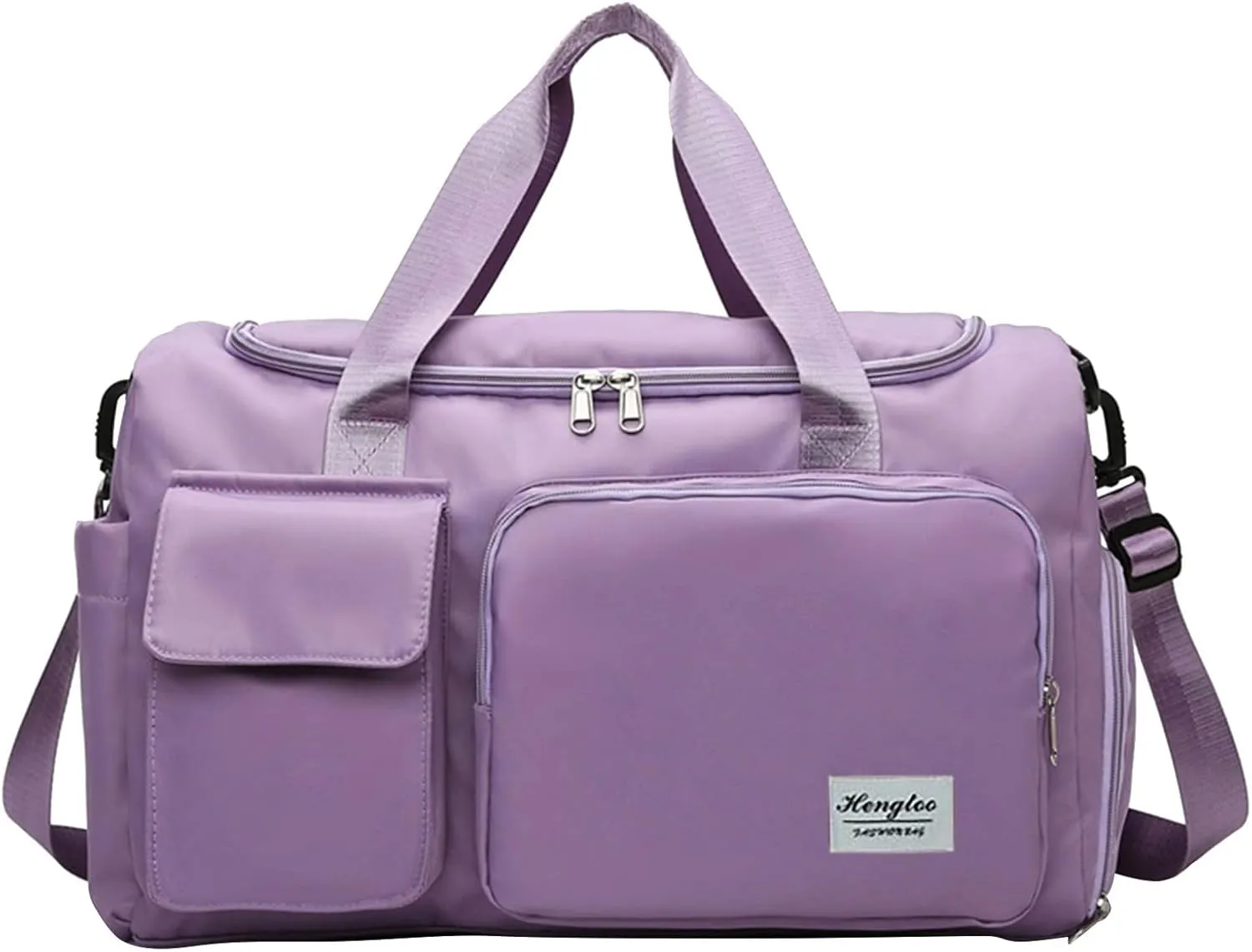 Mens Gym Bag with Shoes Compartment,28L Travel Duffel Bags,Reusable Weekender Bag for Yoga Travel Workout Sports
