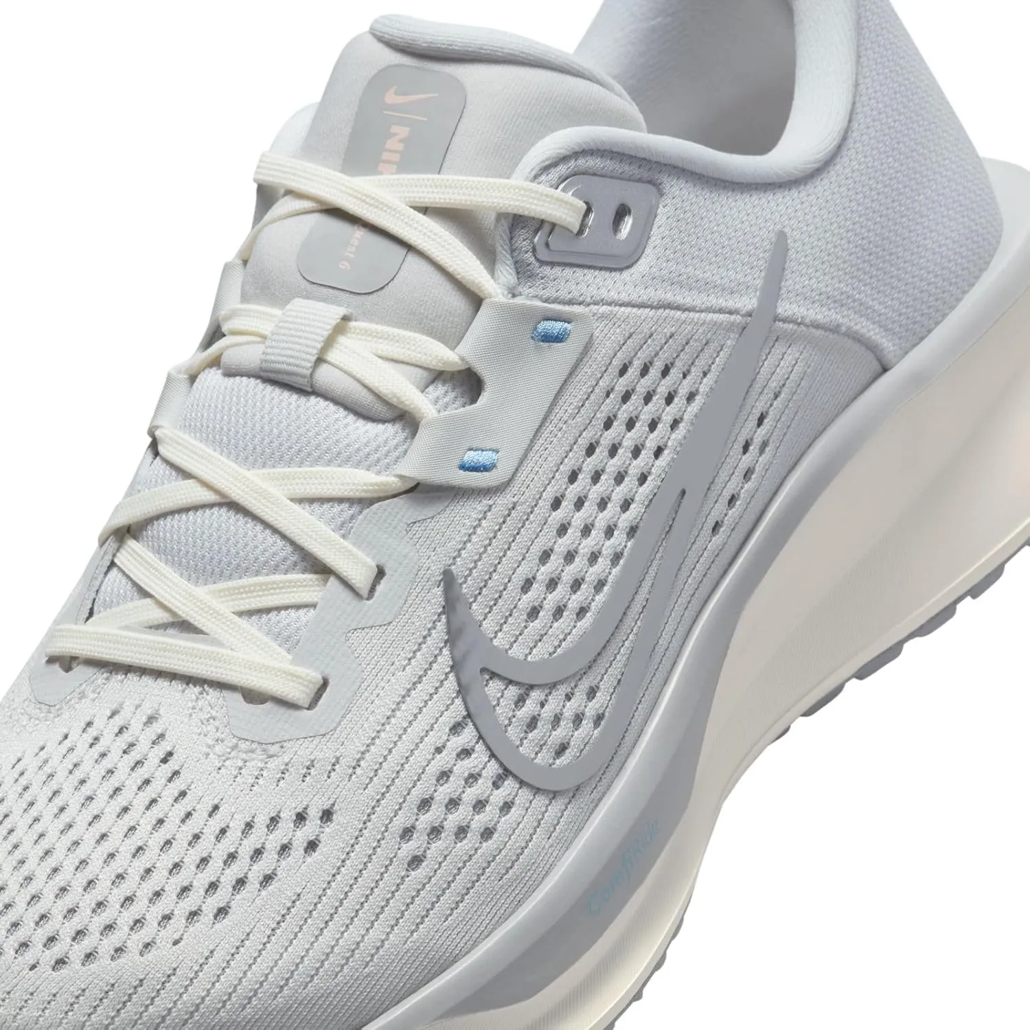 Nike Quest 6 Women's Road Running Shoes (FD6034-007, Photon Dust/Psychic Blue/Summit White/Light Smoke Grey)