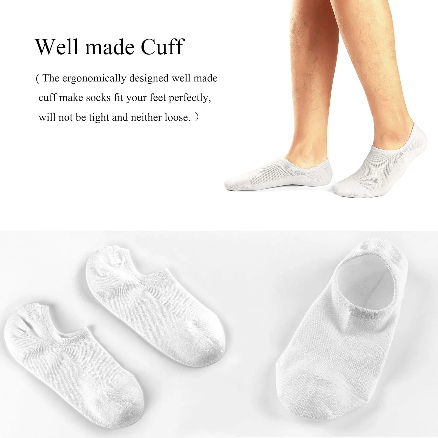 No Show Low Cut Ankle Socks Casual Cotton Socks