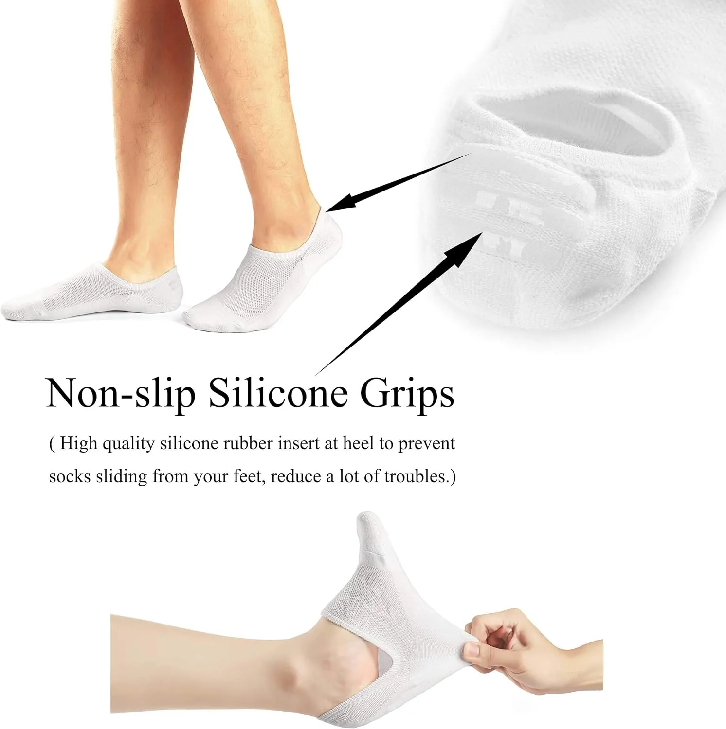 No Show Low Cut Ankle Socks Casual Cotton Socks