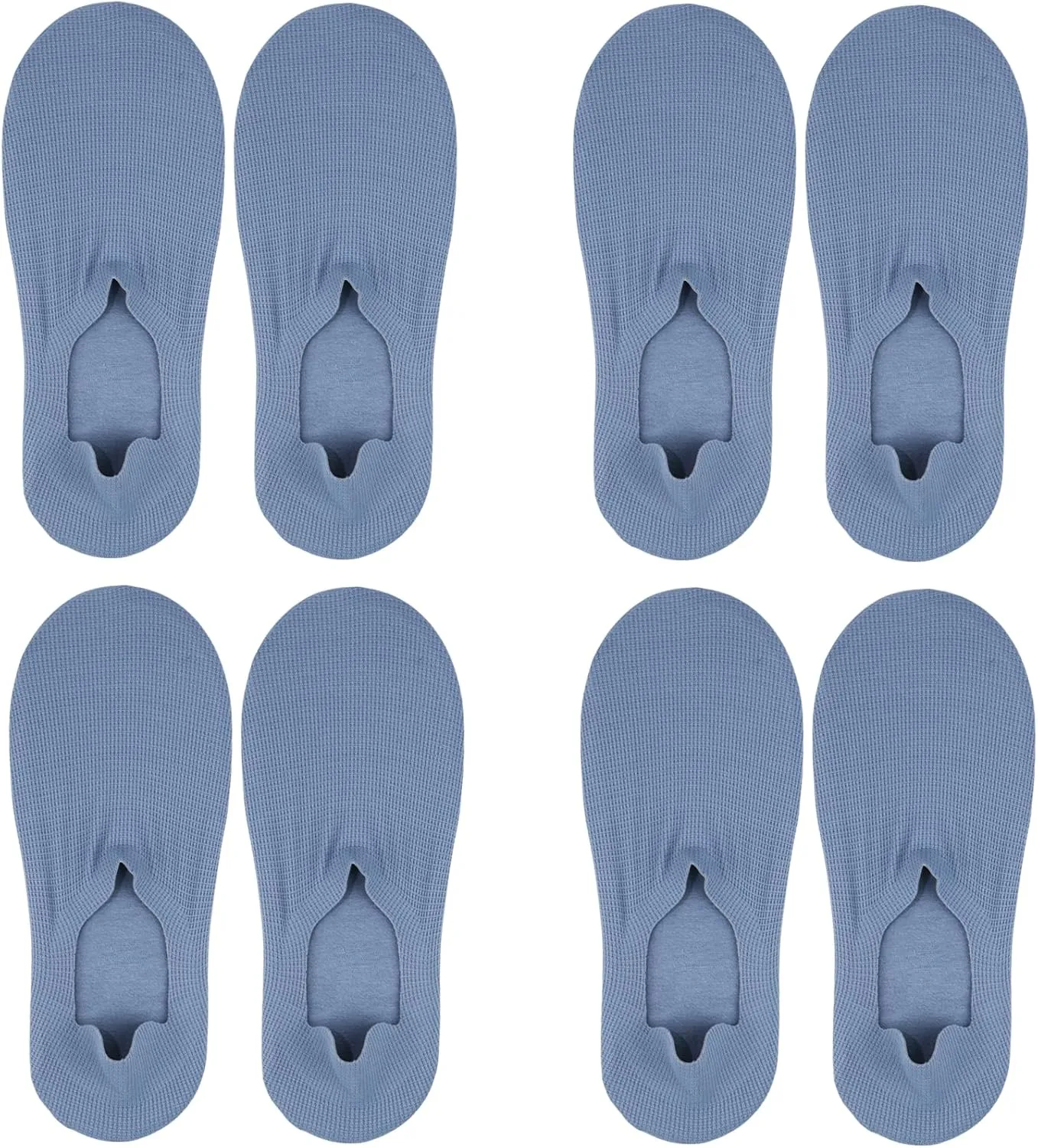 No Show Socks 4 Pairs Women and Men Unisex Low Cut Short Ankle Socks Soft Anti Slid Invisible Summer Flat Socks