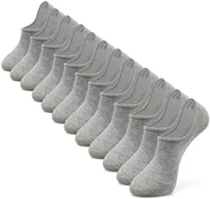 No Show Socks For Womens and Men,Cotton Low Cut Non Slip Anti-slid Athletic Running Invisible Liner Socks (6 Pairs)