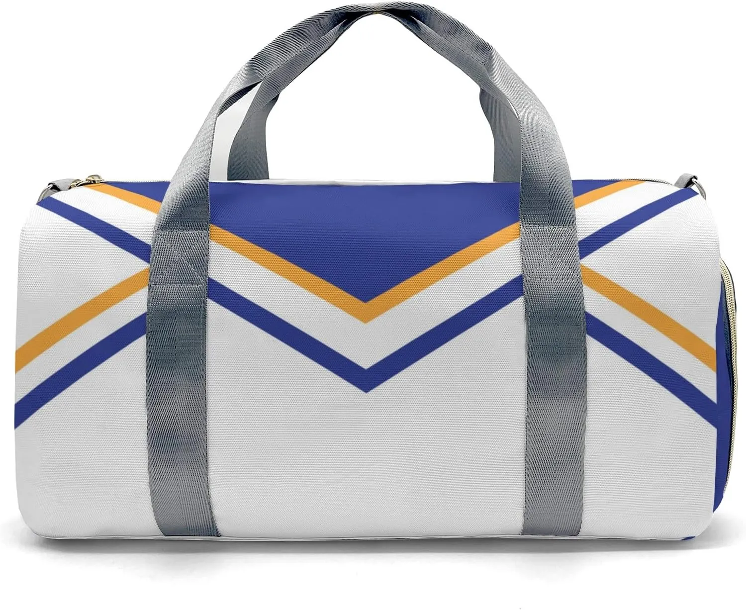 Personalized Cheer Blue Yellow Cheerleader Duffel Bag Travel Bag with Shoes Compartment Gym Yoga Sport Men Women Waterproof with Name