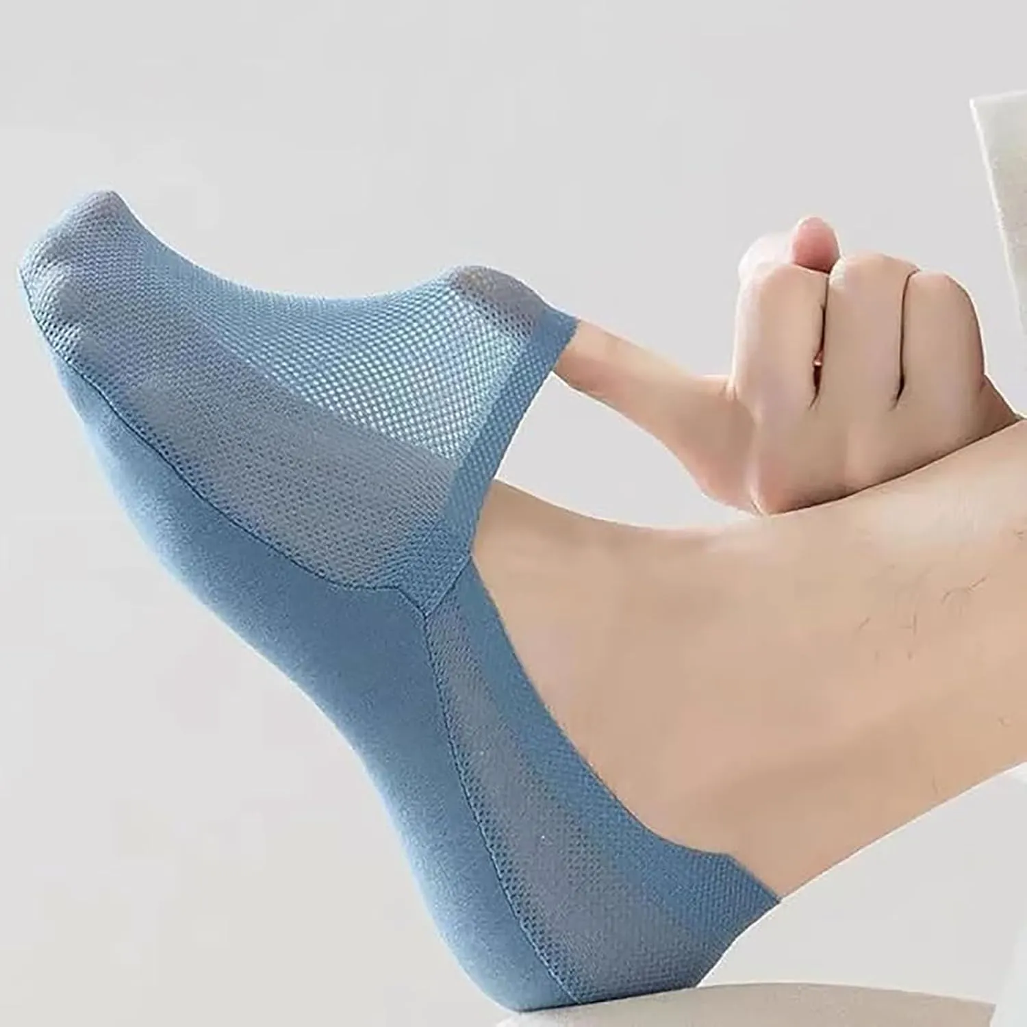 Repertoire Socks, Ultra Thin Liner Socks Non Slip Combed Cotton No Show for Women Men Lightweight Breathable