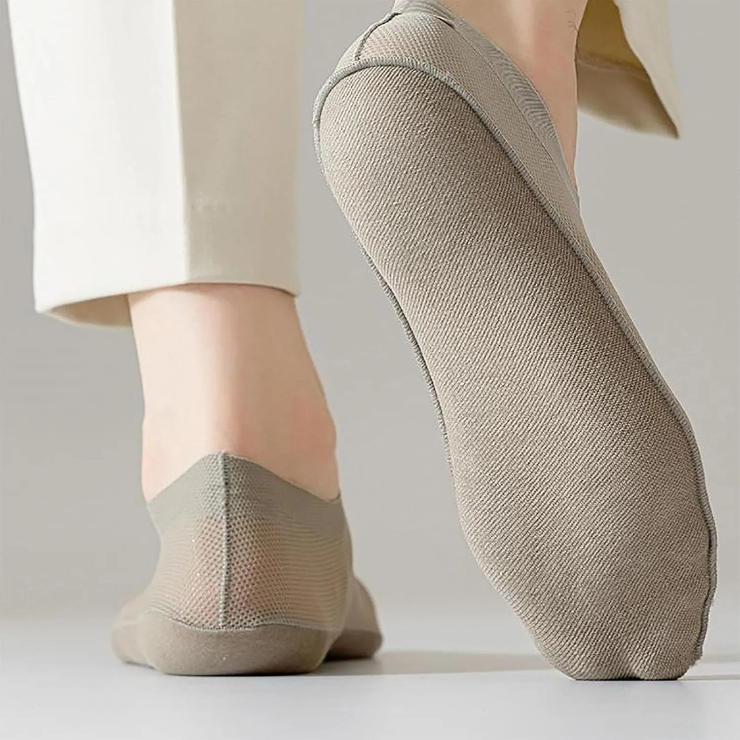 Repertoire Socks, Ultra Thin Liner Socks Non Slip Combed Cotton No Show for Women Men Lightweight Breathable