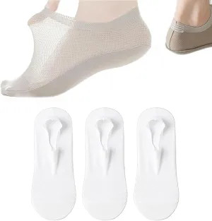Repertoire Socks, Ultra Thin Liner Socks Non Slip Combed Cotton No Show for Women Men Lightweight Breathable