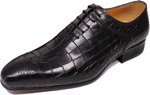 Santimon Men's Fashion Classic Genuine Leather Handmade Brogues Oxfords Dress Formal Tuxedo Derby Shoes