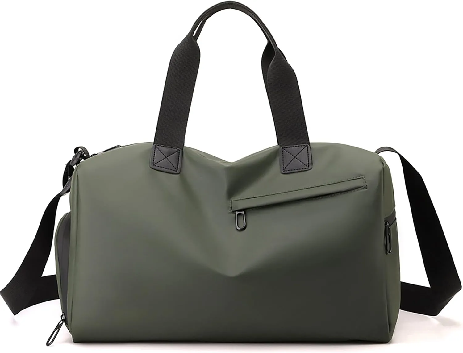 Small Gym Bag with Wet Pocket Shoes Compartment Weekender Overnight Bag Travel Duffle for Yoga Fitness Sports (ArmyGreen)