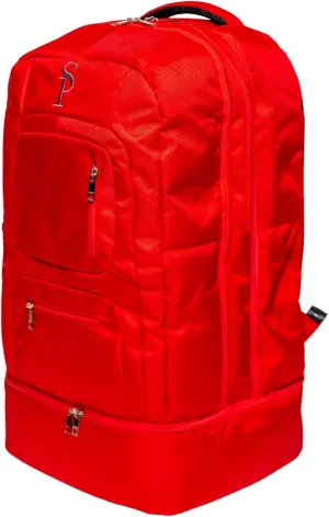 Sole Premise Laptop Shoe Carry-On Luggage Travel Multi-functional Sneaker Backpack Bag for Men & Women Red