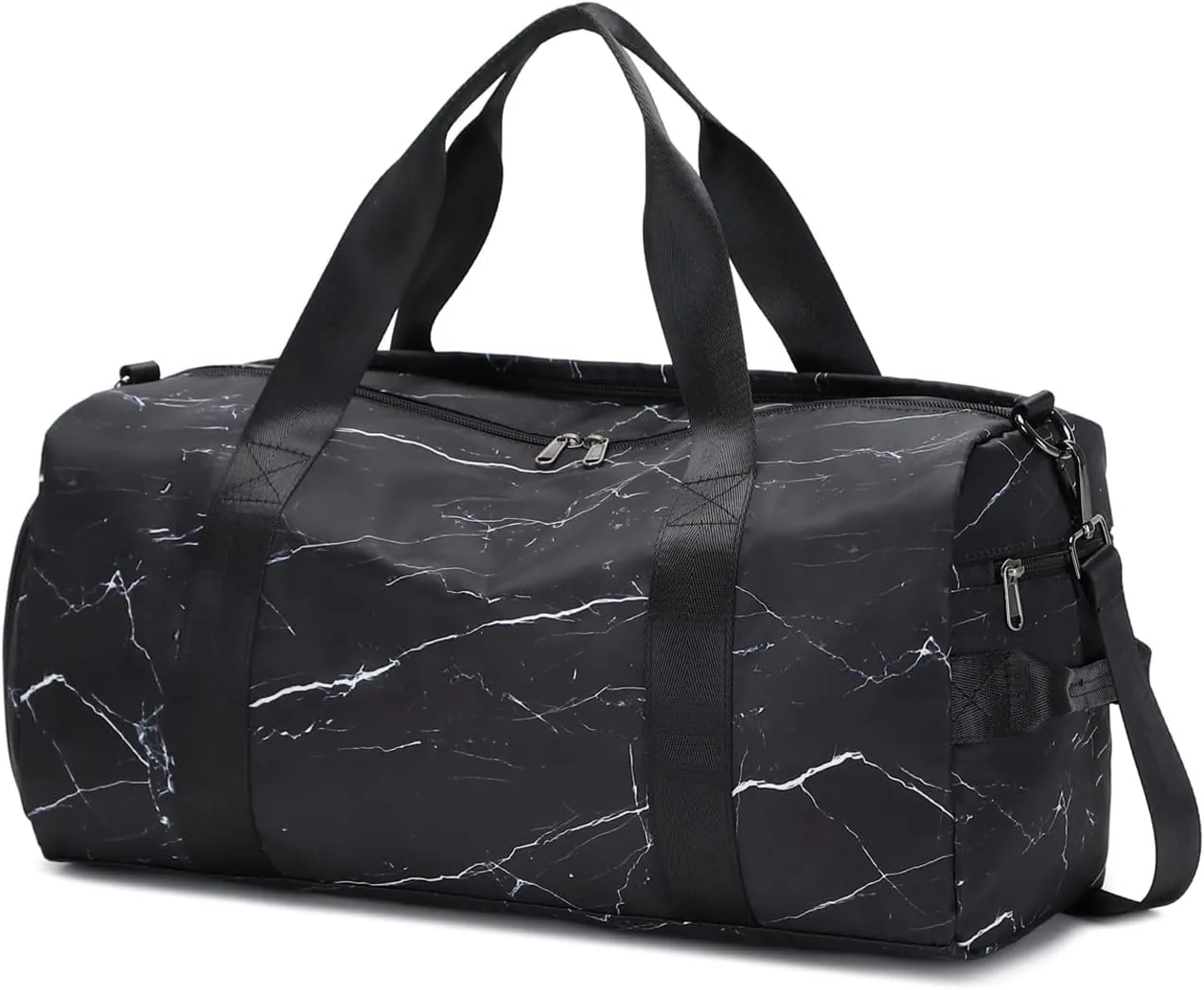 Sports Gym Bag for Women or Men Travel Duffel Bag with Wet Pocket and Shoes Compartment for Training Swim Yoga