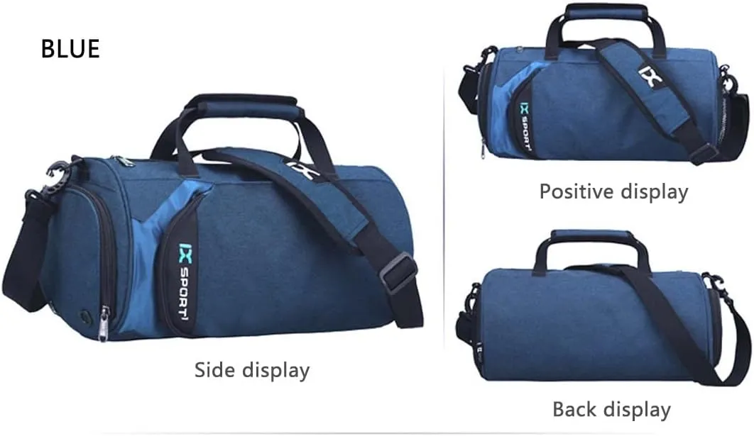 Sports Gym Bag with Wet Pocket & Shoes Compartment,Travel Duffel Bag for Men and Women for Sports/Gyms/Weekend Getaway.