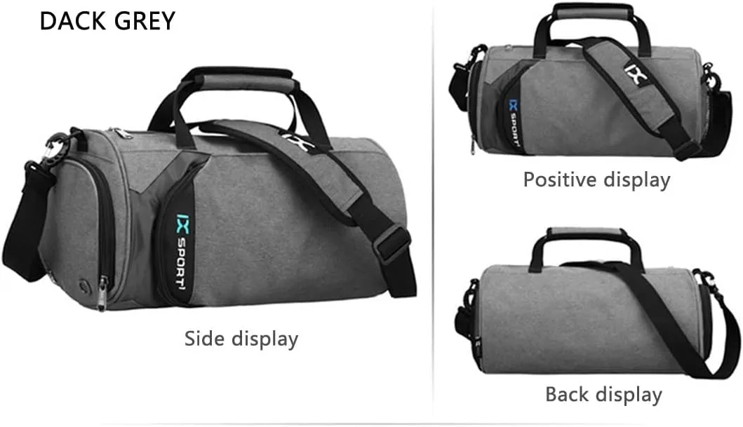 Sports Gym Bag with Wet Pocket & Shoes Compartment,Travel Duffel Bag for Men and Women for Sports/Gyms/Weekend Getaway.