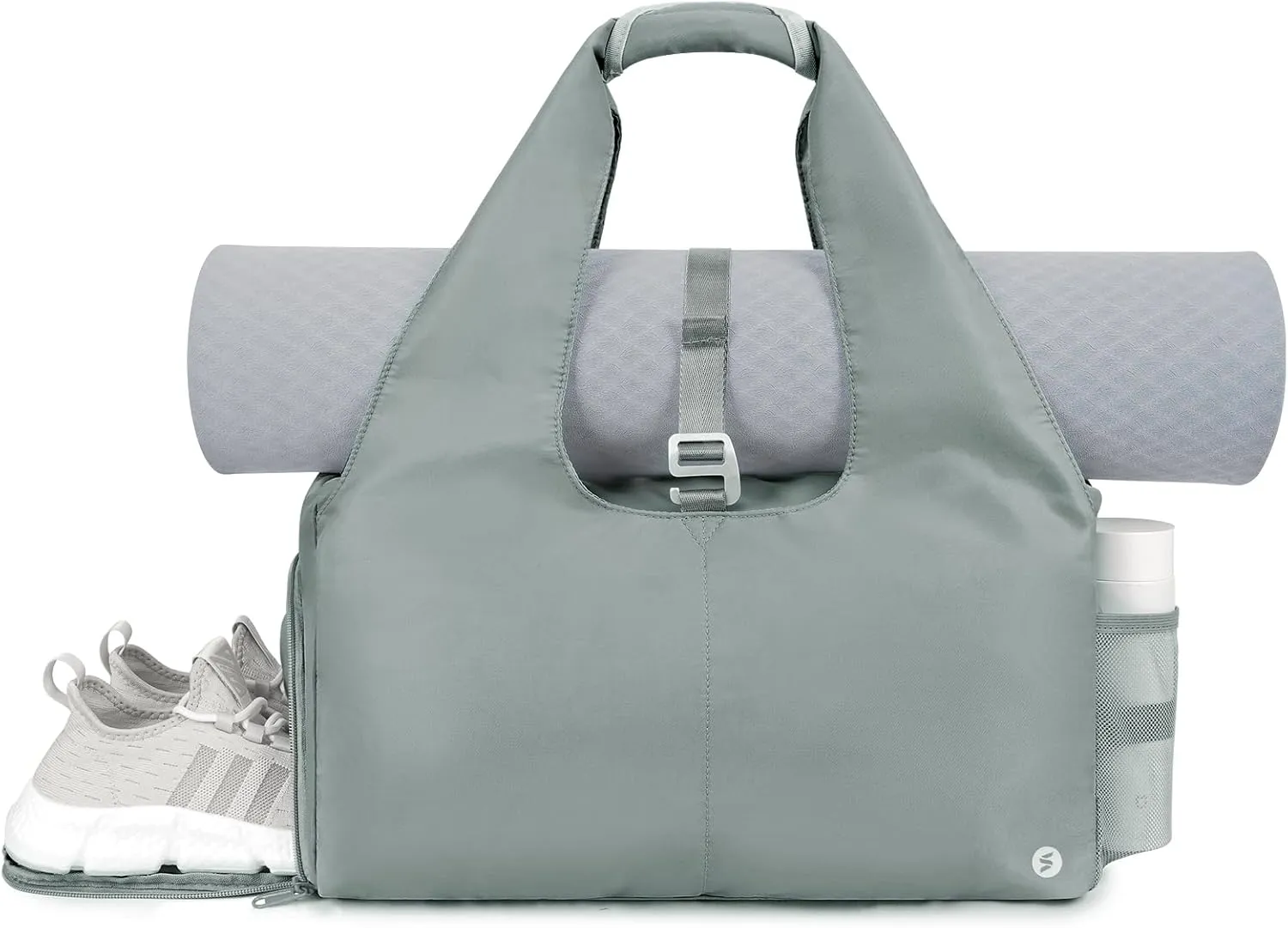 sportsnew Yoga Gym Bags for Women with Shoes Compartment & Wet Dry Storage Pockets & Adjustable Yoga Mat Holder, Patent Pending