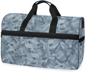 susiyo Winter Colors Sports Gym Bag, Travel Duffel Bag with Shoes Compartment Overnight Weekender Workout Bag for Men Women