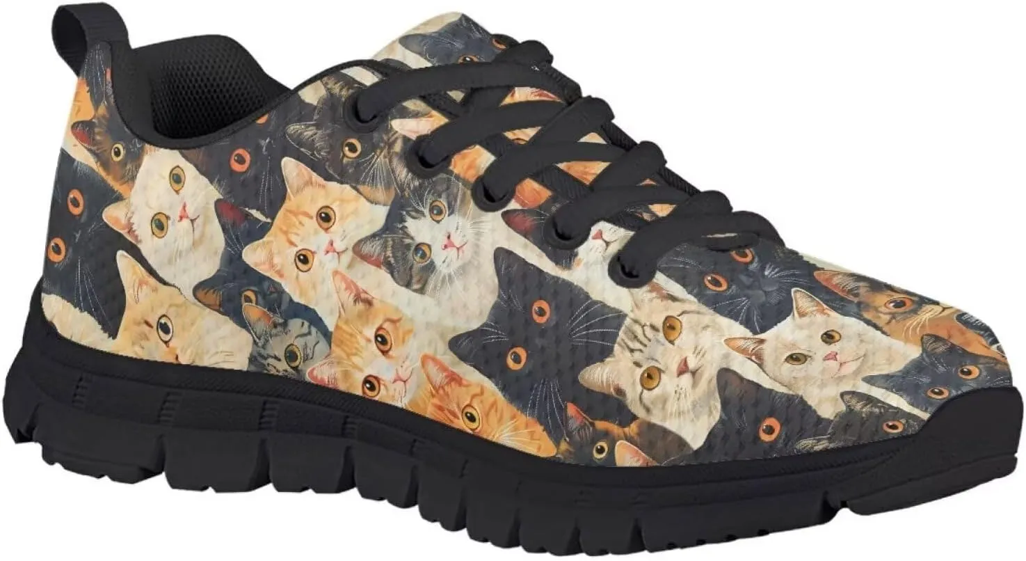 SYtrade Kids Print Shoes Girls Athletic Tennis Shoes for Walking Sneakers Black Sole