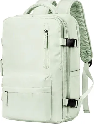 Tourism Backpack, Travel Backpack for Women Airline Approved, Hiking Bag, Anti Theft Business Backpack with Shoes Compartment (Light Green)